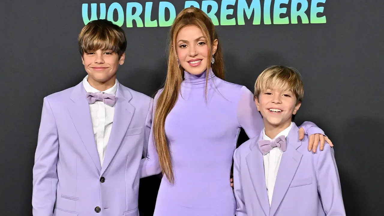 En la foto: Shakira, Milan y Sasha