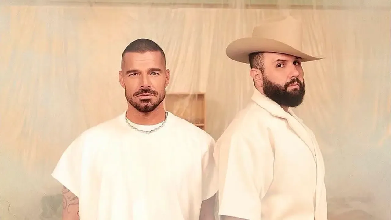 En la foto: Ricky Martin, Carín León.