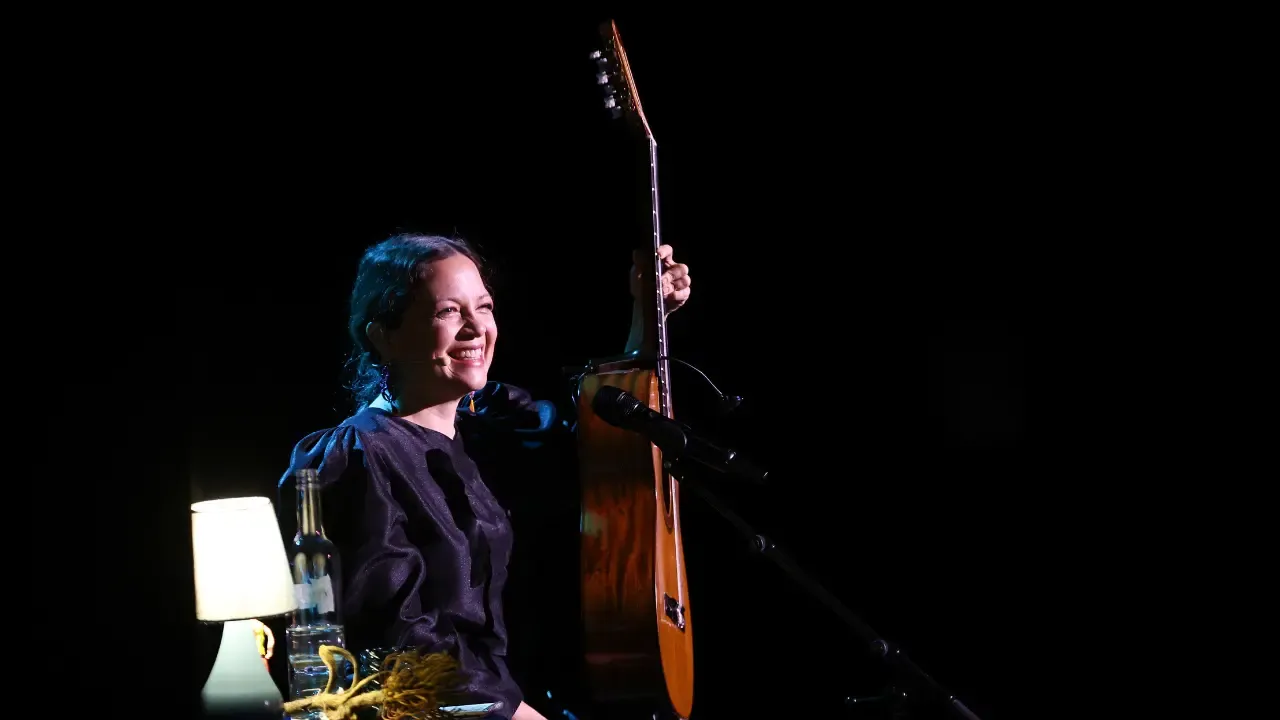 En la foto: Natalia Lafourcade en concierto