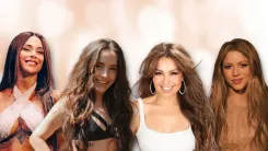 En la foto: Greeicy, Evaluna, Thalia, Shakira